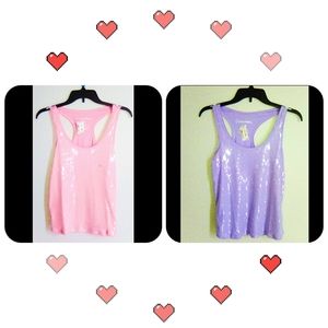 Bundle: Two Aeropostale Sequin Sparkle Tanks